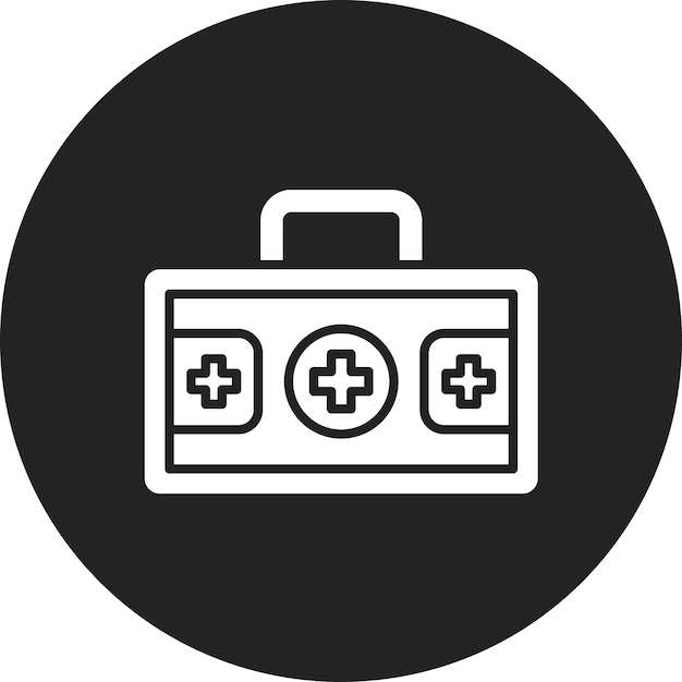 Imagen vectorial del icono del botiquín de primeros auxilios Se puede utilizar para Farmacia