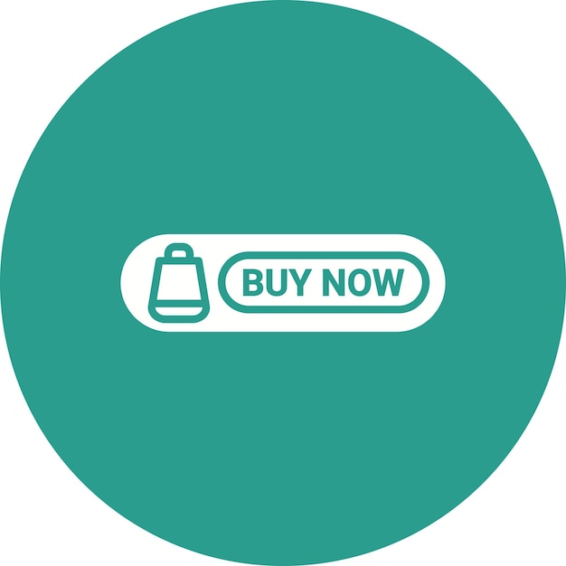 Imagen vectorial del icono del botón Comprar ahora Se puede utilizar para el comercio electrónico