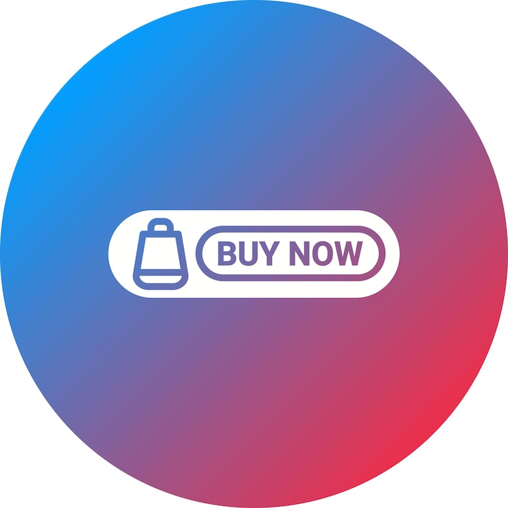 Vector imagen vectorial del icono del botón comprar ahora se puede utilizar para el comercio electrónico