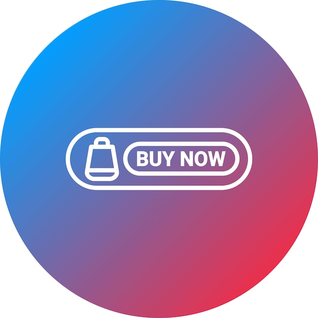 Imagen vectorial del icono del botón Comprar ahora Se puede utilizar para el comercio electrónico