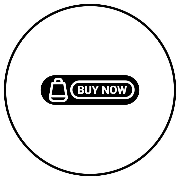 Vector imagen vectorial del icono del botón comprar ahora se puede utilizar para el comercio electrónico