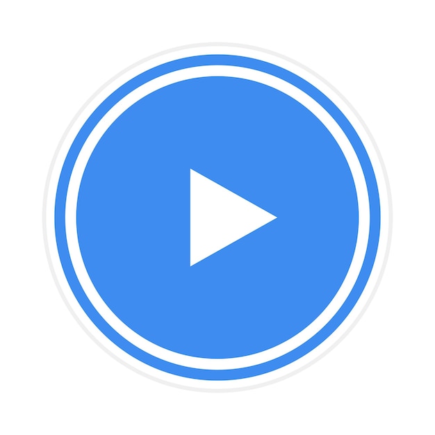 La imagen vectorial del icono del botón de reproducción se puede utilizar para el instrumento