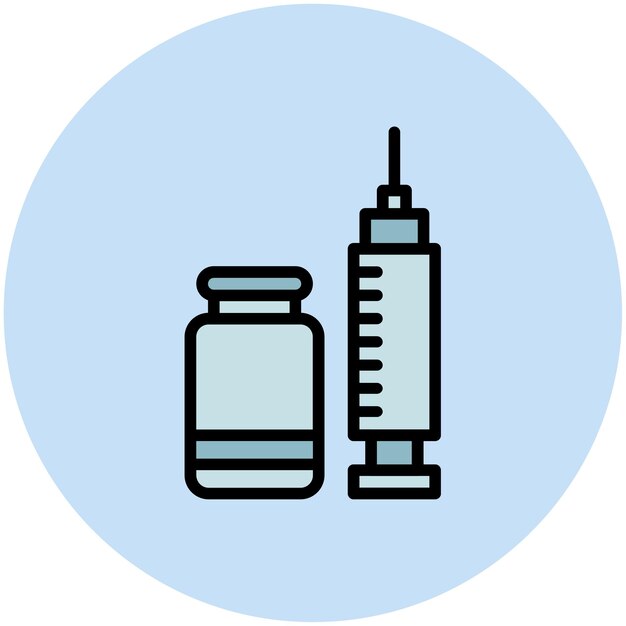 Imagen vectorial del icono de Botox Se puede usar para cosmetología