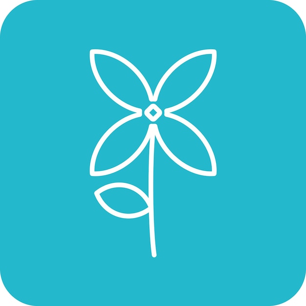 Vector imagen vectorial de icono de bouvardia se puede usar para flores