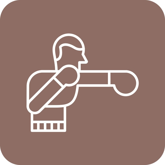 Imagen vectorial de icono de boxeo Se puede usar para los Juegos Olímpicos