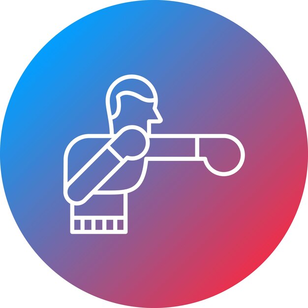 Imagen vectorial de icono de boxeo Se puede usar para los Juegos Olímpicos
