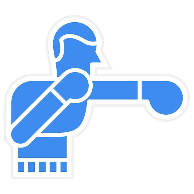 Imagen vectorial de icono de boxeo Se puede usar para los Juegos Olímpicos