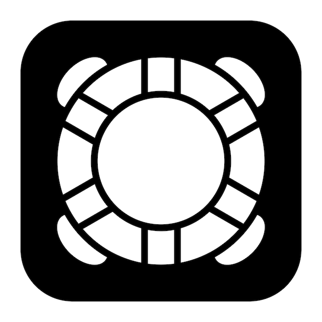 Imagen vectorial del icono de la boya salvavidas Se puede usar para Cruiser