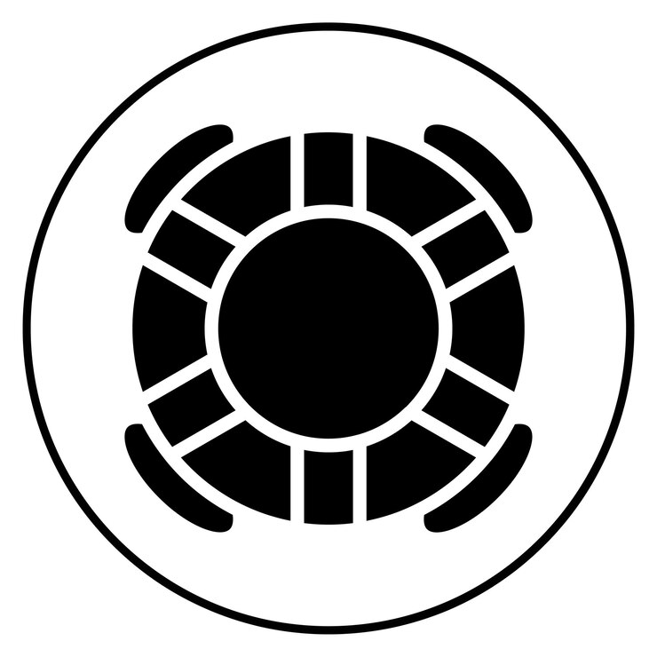 Vector imagen vectorial del icono de la boya salvavidas se puede usar para rescate y respuesta