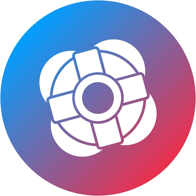 Imagen vectorial del icono de la boya salvavidas Se puede utilizar para Coastline