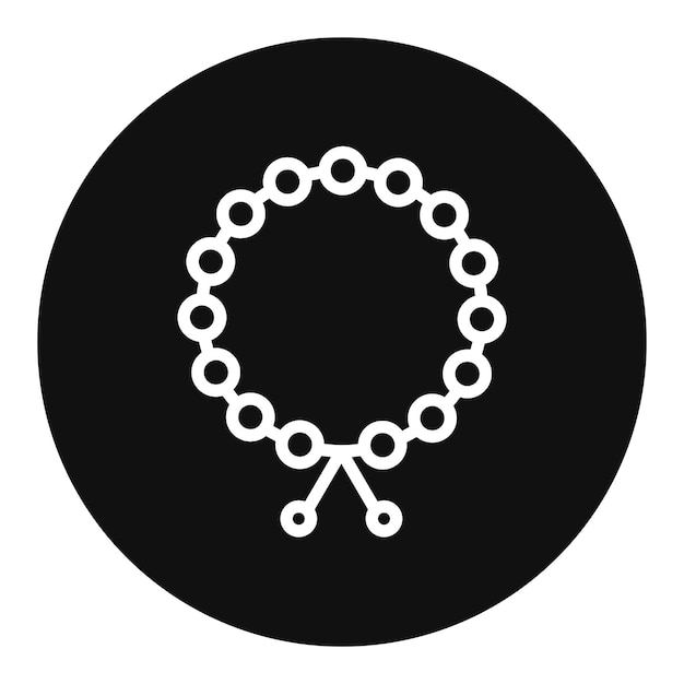 Imagen vectorial del icono del brazalete del peregrino Se puede usar para la peregrinación del Hajj