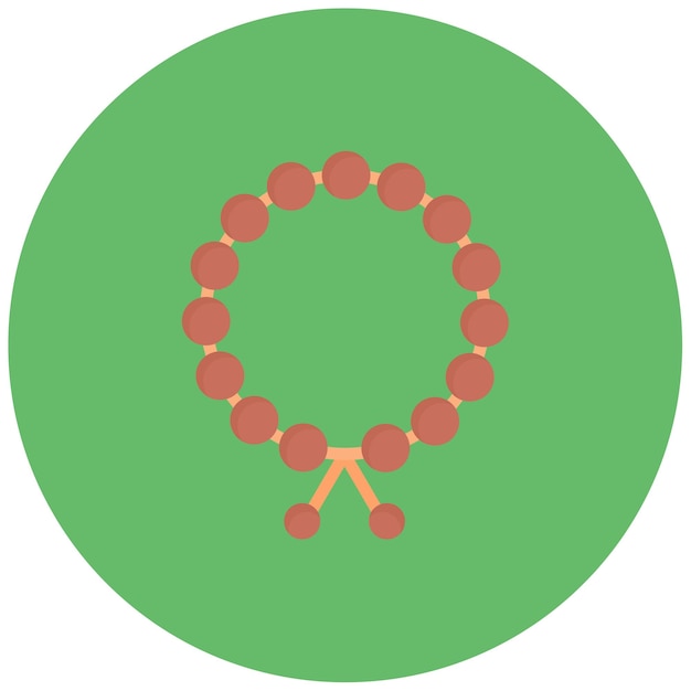 Imagen vectorial del icono del brazalete del peregrino Se puede usar para la peregrinación del Hajj