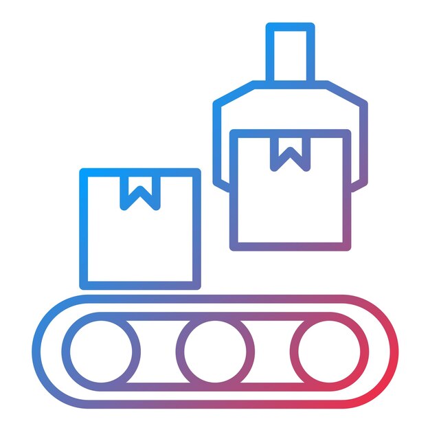 Imagen vectorial del icono del brazo robótico Se puede utilizar para el proceso industrial
