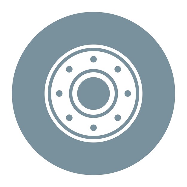 Imagen vectorial del icono de la brida Se puede utilizar para la metalurgia