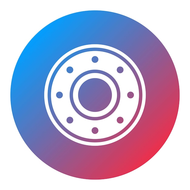 Imagen vectorial del icono de la brida Se puede utilizar para la metalurgia