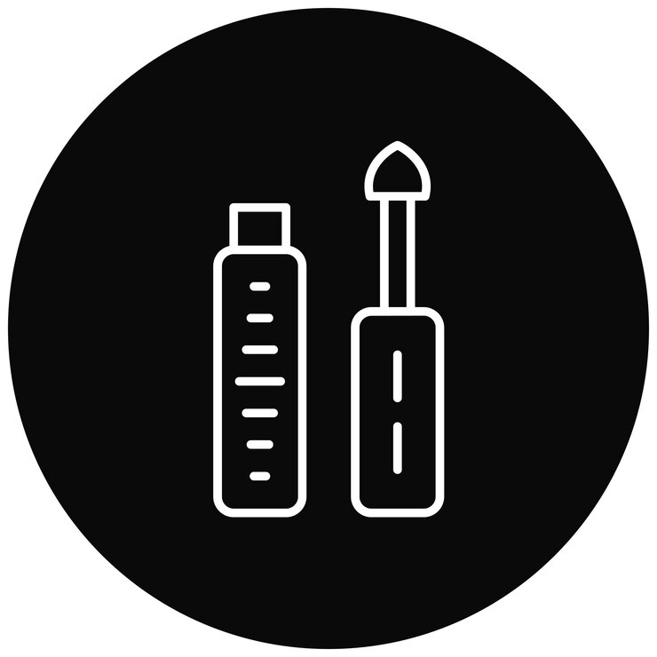 Vector imagen vectorial del icono del brillo de los labios se puede utilizar para cosméticos