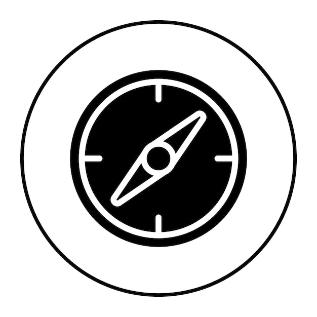 La imagen vectorial del ícono de la brújula se puede usar para la Aventura