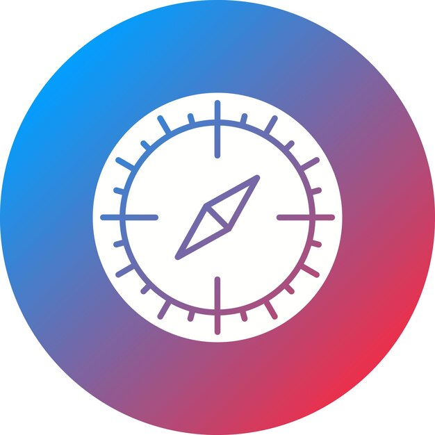 Imagen vectorial del ícono de la brújula Se puede utilizar para Comunicación y Medios