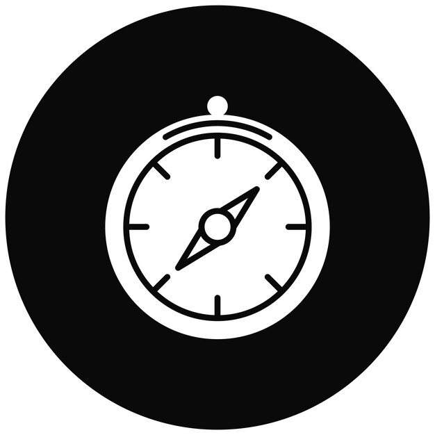 Imagen vectorial del ícono de la brújula Se puede utilizar para el inicio de negocios