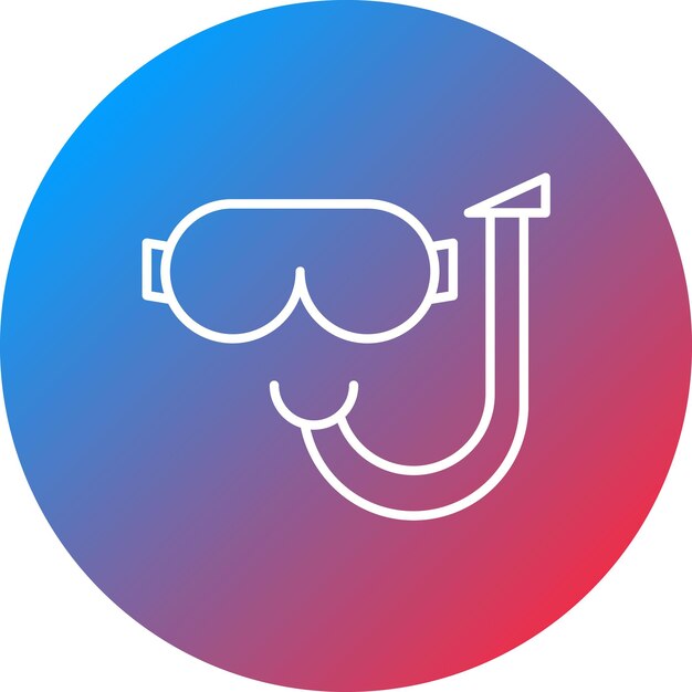 Imagen vectorial de icono de buceo Se puede usar para Dubai