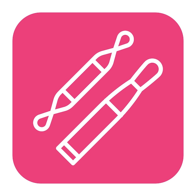 Imagen vectorial de icono de bucle Se puede usar para dermatología