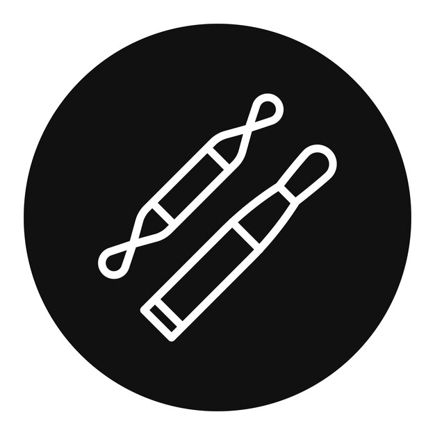 Imagen vectorial de icono de bucle Se puede usar para dermatología