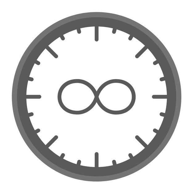 Imagen vectorial del icono de bucle de tiempo Se puede usar para la hora y la fecha
