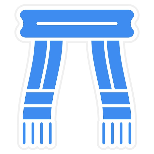 Imagen vectorial del icono de la bufanda Se puede usar para Moda