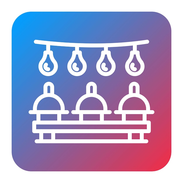 Imagen vectorial del icono del buffet de crucero Se puede utilizar para el crucero