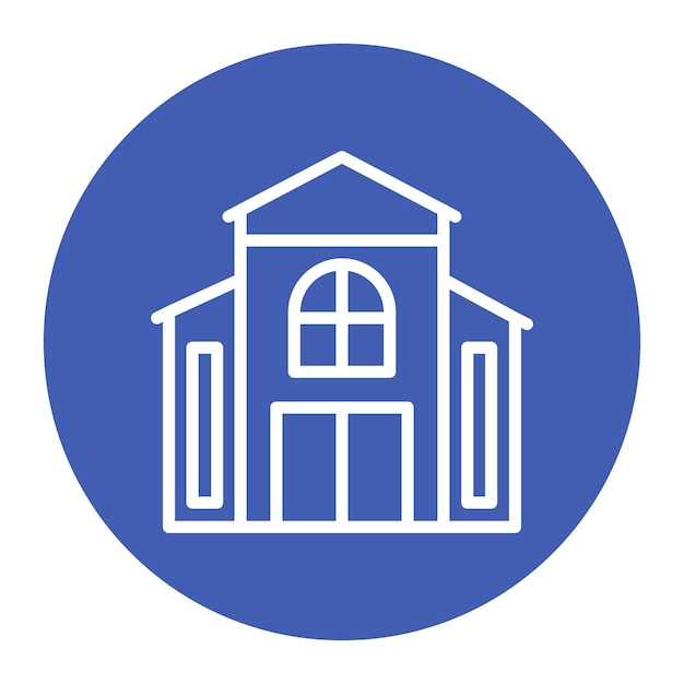 Imagen vectorial del icono del bungalow Se puede usar para Beach Resort