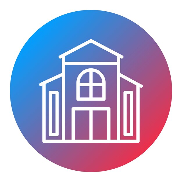 Imagen vectorial del icono del bungalow Se puede usar para Beach Resort