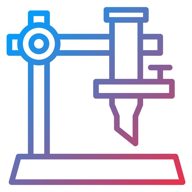 Vector la imagen vectorial del icono de burette se puede utilizar para la ciencia