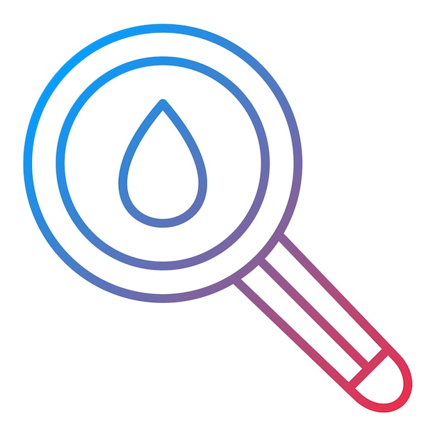 Imagen vectorial de icono de búsqueda de aceite Se puede utilizar para la industria de la gasolina