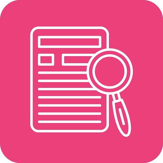 Imagen vectorial de icono de búsqueda de contenido Se puede utilizar para el marketing web
