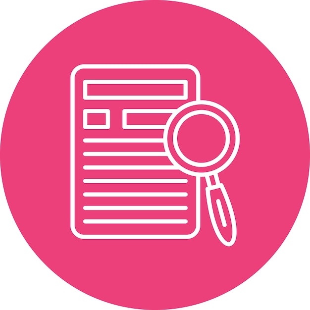 Imagen vectorial de icono de búsqueda de contenido Se puede utilizar para el marketing web