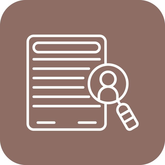 Imagen vectorial del icono de búsqueda del empleado Se puede utilizar para la agencia de reclutamiento