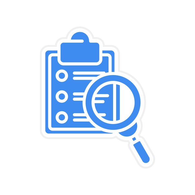 Imagen vectorial del icono de búsqueda de la encuesta Se puede utilizar para la retroalimentación del cliente