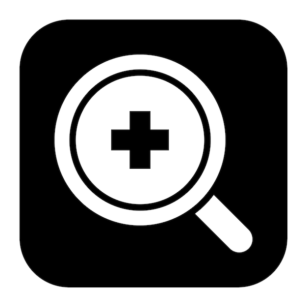 La imagen vectorial del icono de búsqueda se puede utilizar para el rescate y la respuesta