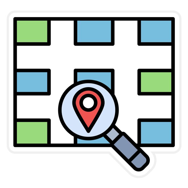 Imagen vectorial del ícono de búsqueda Se puede utilizar para SEO y SEM