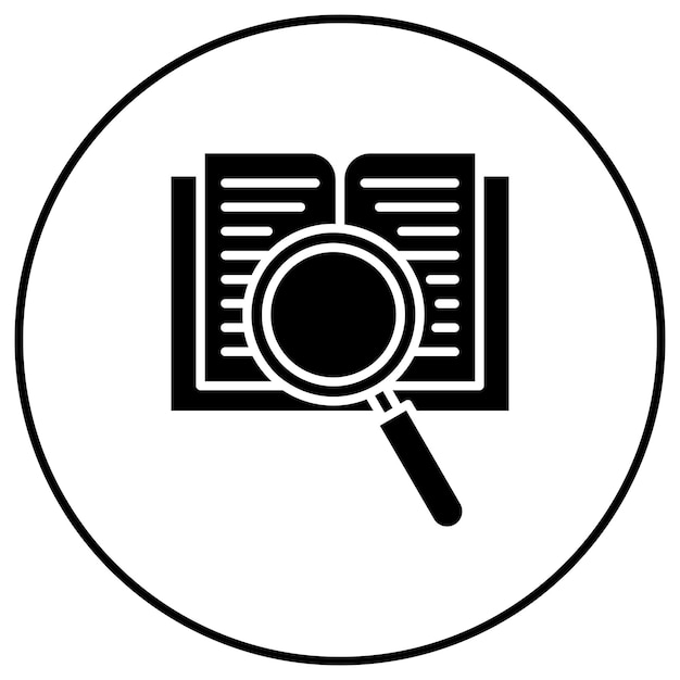 Imagen vectorial de icono de búsqueda de la universidad Se puede utilizar para Educación