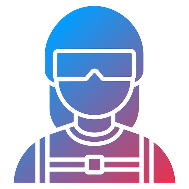 Imagen vectorial de icono de buzo femenino Se puede utilizar para vacaciones y turismo