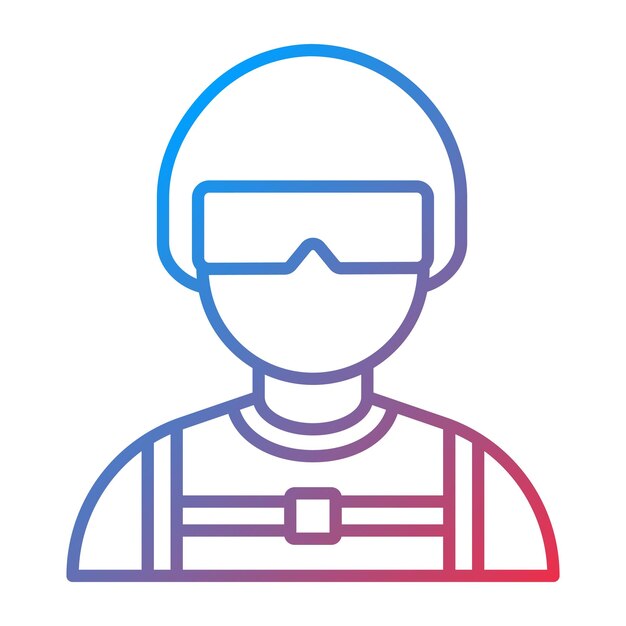 Imagen vectorial de icono de buzo masculino Se puede utilizar para vacaciones y turismo