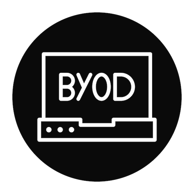 Imagen vectorial de icono de Byod Tour Se puede usar para nuevos medios
