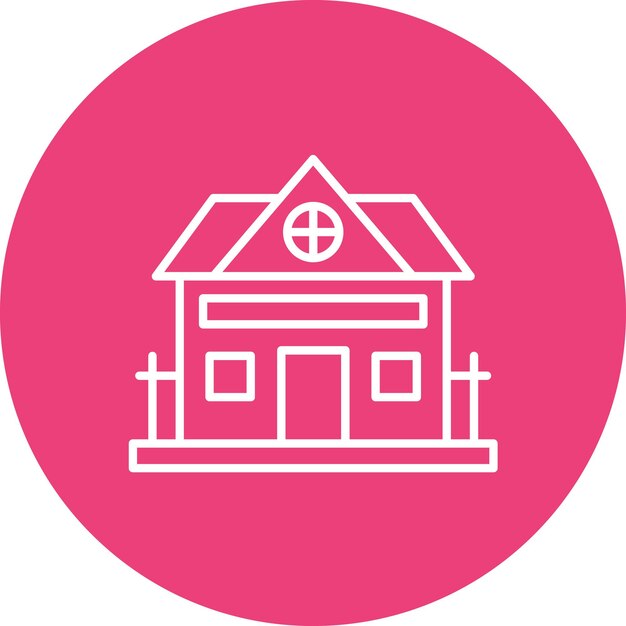 Imagen vectorial del icono de la cabaña Se puede utilizar para el tipo de casas