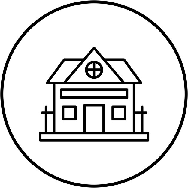 Imagen vectorial del icono de la cabaña Se puede utilizar para el tipo de casas