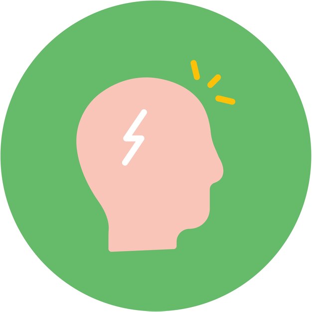 Imagen vectorial del icono de la cabeza Se puede usar para Generation Gap