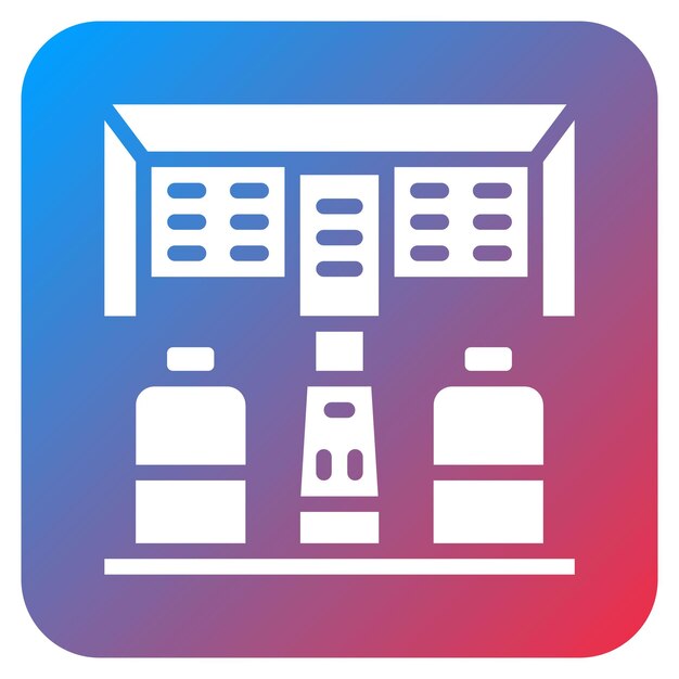 Imagen vectorial del icono de la cabina de mando Se puede utilizar para el avión