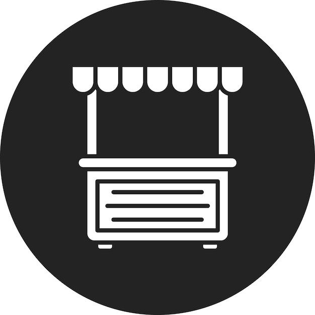 Imagen vectorial del icono de la cabina Se puede usar para Circo