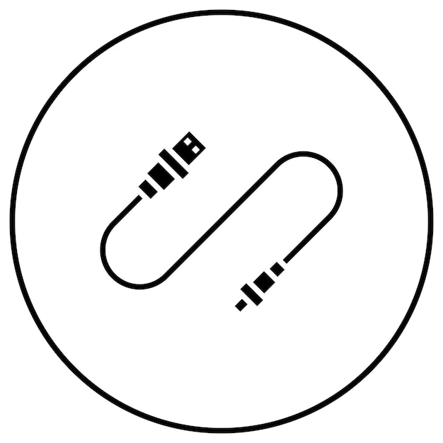 Imagen vectorial del icono del cable USB Se puede usar para computadora y hardware