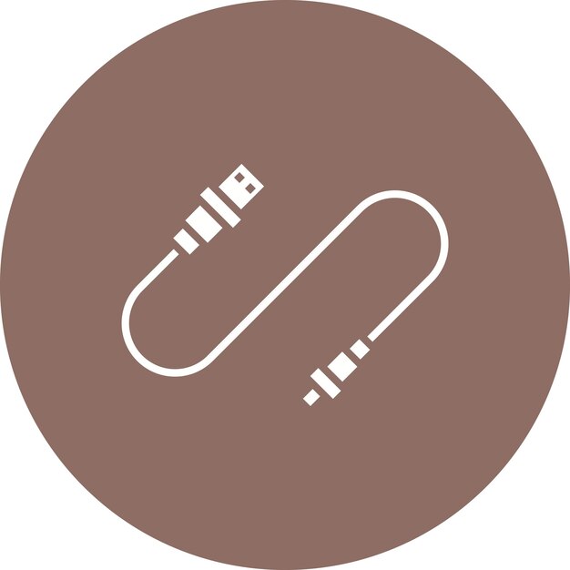 Imagen vectorial del icono del cable USB Se puede usar para computadora y hardware